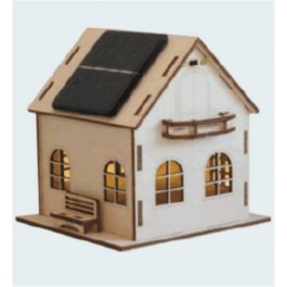 Villa Lumière, Kit solaire bois avec batterie Villa Lumière, Kit solaire bois avec batterie