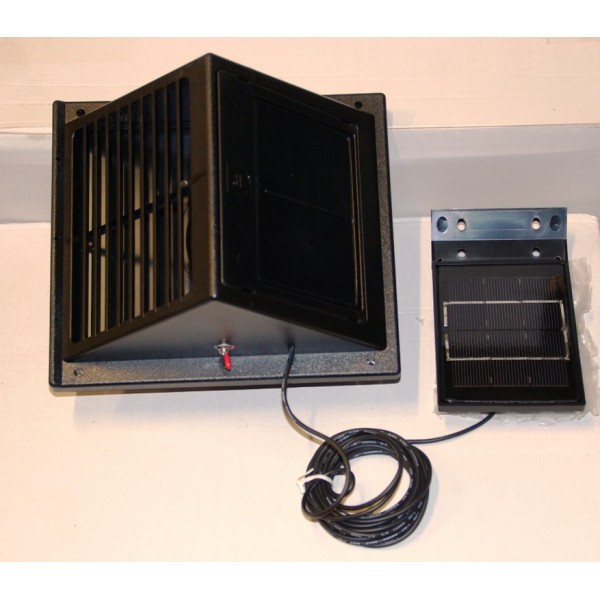 Ventilateur aérateur solaire de façade 60m3h nuit et jour avec batterie et panneau solaire amovible Ventilateur aérateur solaire de façade 60m3h nuit et jour avec batterie et panneau solaire amovible