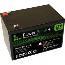 Batterie Lithium 12V 12Ah – LiFe (LiFePO4) – PowerBrick+