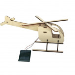 Maquette hélicoptère solaire en bois