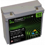 Batterie Lithium 12V 20Ah – LiFe (LiFePO4) – PowerBrick+