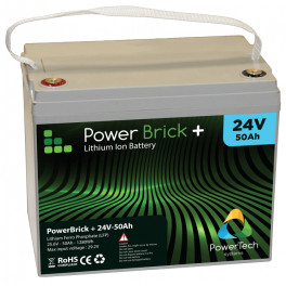 Batterie Lithium 24V 50Ah – LiFe (LiFePO4) – PowerBrick+