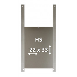 HS - Trappe de poulailler 22 x 33 cm en aluminium