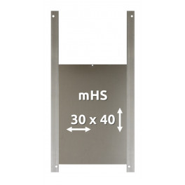 mHS - Trappe de poulailler pour canards 30 x 40 cm en aluminium