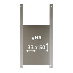 gHS - Trappe de poulailler pour oies 33 x 50 cm en aluminium