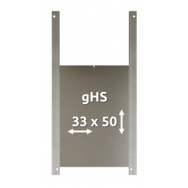 bHs - Trappe de poulailler XL 42 x 45 cm en aluminium