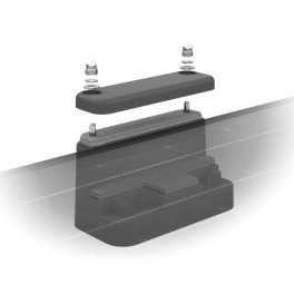 UNIFIX 1.CS40 - Extension support fixation &agrave; plat - panneaux solaires cadre 40mm