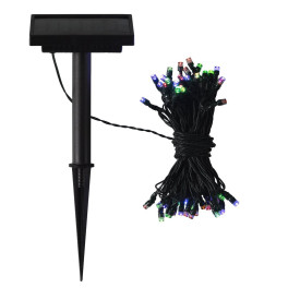 Guirlande solaire 50 leds, couleur changeante