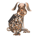 Chien solaire en métal
