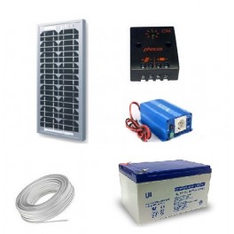 Kit solaire 20 Wc 220 Volts - 180 Watts Kit solaire 20 Wc 220 Volts - 180 Watts